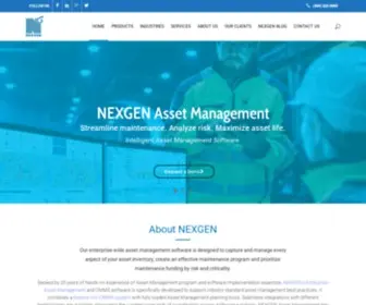 Nexgenam.com(NEXGEN Asset Management Software) Screenshot
