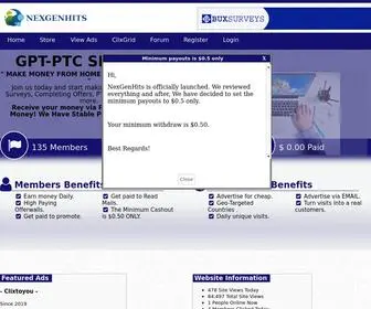 Nexgenhits.com(Earning online) Screenshot