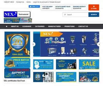Nexinstrument.com(NEX Instrument Inc) Screenshot