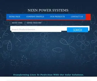 Nexnsolar.com(NEXN power Systems) Screenshot