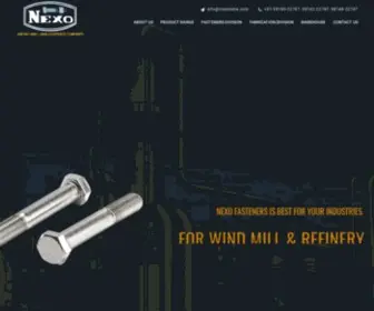 Nexoindia.com(Fasteners Manufacturers in India) Screenshot