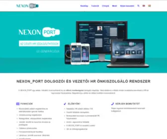 Nexonport.hu(NEXON-PORT Dolgozói és vezetői HR önkiszolgáló rendszer) Screenshot