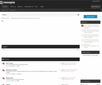 Nexopia.com(Lifestyle and Community Forums) Screenshot