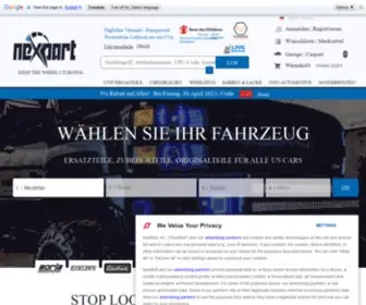 Nexpart.de(US Autoteile) Screenshot