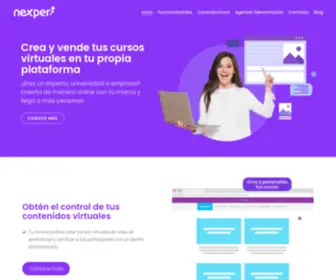 Nexper.co(Crea y vende tus cursos virtuales en tu propia plataforma) Screenshot