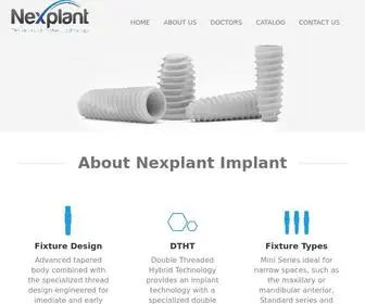 Nexplant.com(Home page) Screenshot