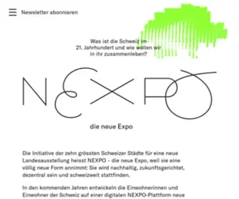 Nexpo.ch Screenshot