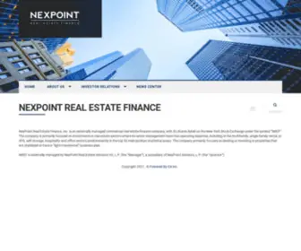 Nexpointfinance.com(NexPoint Real Estate Finance) Screenshot