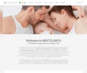 Next-Clinics.com(A Modern Approach to Healthcare) Screenshot