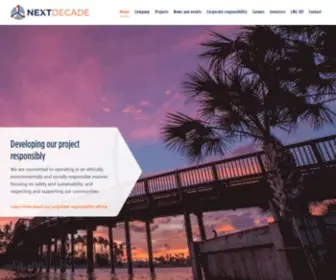 Next-Decade.com(NextDecade) Screenshot