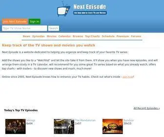 Next-Episode.net(Track the TV shows) Screenshot