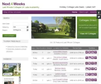 Next4Weeks.co.uk(Last Minute Cottages) Screenshot