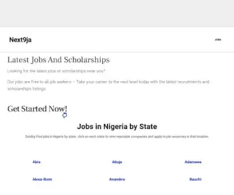 Next9JA.com(Scholarship and Jobs at your finger tip) Screenshot