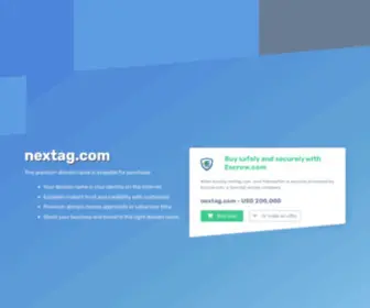 Nextag.com(Domain name is for sale) Screenshot