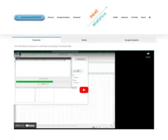 Nextanalytics.com(Power Tools for Web and Social Media Analysts) Screenshot