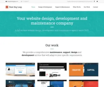 Nextbigleap.com(Leicester Website Design and Support) Screenshot