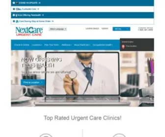 Nextcare.com(Offering Top Rated Urgent Care Clinics Across The Country) Screenshot