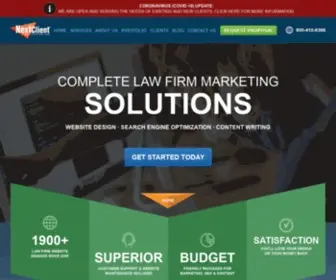 Nextclient.com(Law Firm Website Design) Screenshot