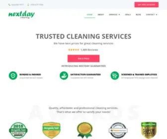Nextdaycleaning.com(House Cleaning & Maid Services Fairfax) Screenshot