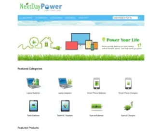 Nextdaypower.com(Laptop Batteries) Screenshot