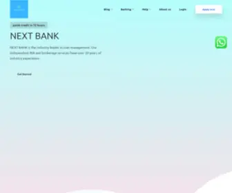 Nextebanks.com(NEXT BANK) Screenshot