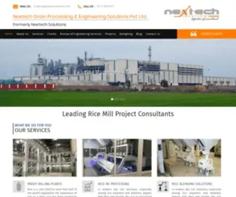 Nextechagrisolutions.com(Rice Mill Consultant in Delhi) Screenshot