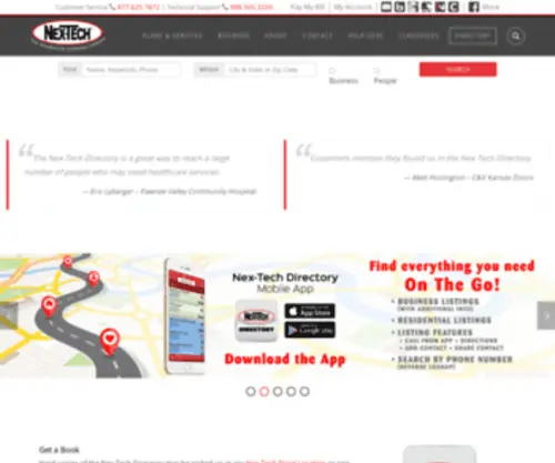Nextechdirectory.com(Phone Number and Address Search) Screenshot