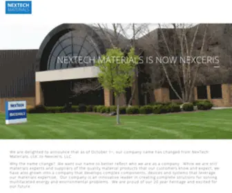 Nextechmaterials.com(NexTech Materials) Screenshot