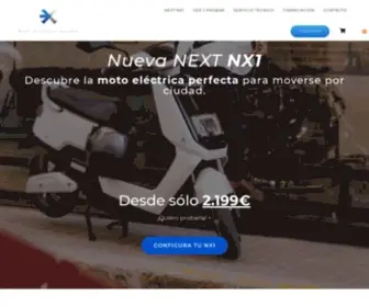 Nextelectricmotors.com(La Moto Eléctrica perfecta para ciudad) Screenshot