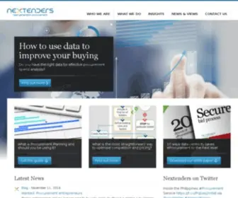 Nextenders.com(Next generation procurement) Screenshot