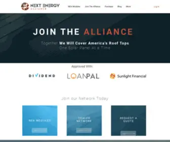 Nextenergyalliance.com(Solar equipment) Screenshot