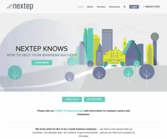 Nextep.com(Home Page) Screenshot