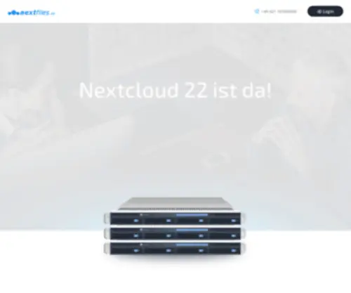 Nextfiles.eu(The secure and managed Nextcloud) Screenshot