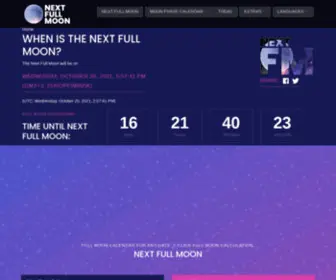Nextfullmoon.org(Next full moon calendar) Screenshot
