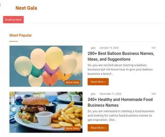 Nextgala.com(Next Gala) Screenshot