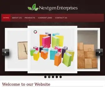 Nextgenenterprises.co.in(HDPE Laminated Paper Bags Manufacturer exporter from Bangalore India) Screenshot