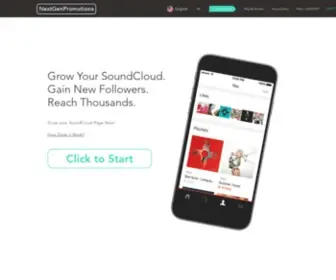 Nextgenpromotions.org(Soundcloud Promotion) Screenshot