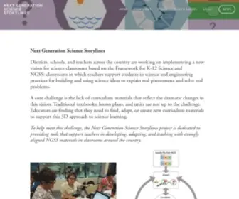 Nextgenstorylines.org(Next Generation science storylines) Screenshot