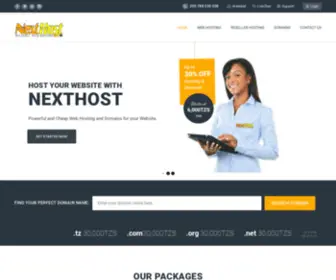 Nexthost.co.tz(RELIABLE WEB HOSTING) Screenshot