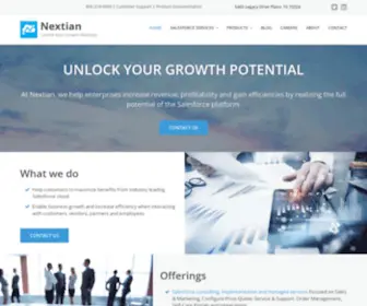Nextian.com(Quote-to-Cash for Cloud and Communications) Screenshot