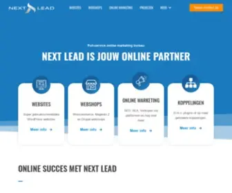 Nextlead.nl(Full service WordPress bureau in Utrecht) Screenshot