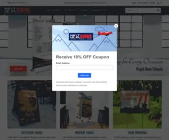 Nextlevelcustomsigns.com(Signage) Screenshot