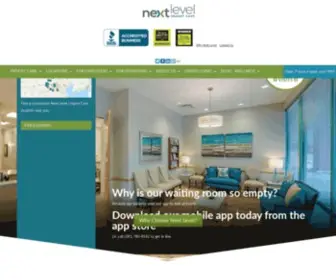 Nextlevelurgentcare.com(Next Level Urgent Care) Screenshot