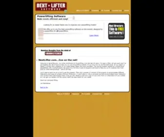 Nextlifter.com(Next Lifter Powerlifting Software by Joe Marksteiner) Screenshot