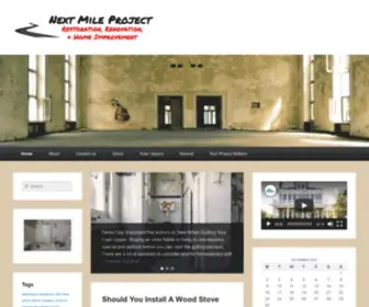 Nextmileproject.org(Restoration, Renovation, and Home Improvement) Screenshot