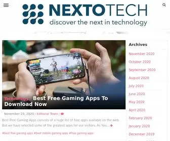 Nextotech.com(Discover The Next In Technology) Screenshot