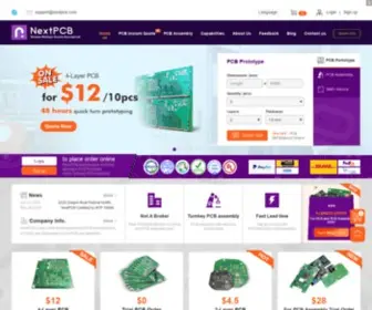 Nextpcb.com(PCB Prototype & Fabrication Manufacturer) Screenshot