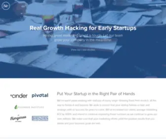 Nextroundmarketing.com(Early Startup Growth Hacking) Screenshot