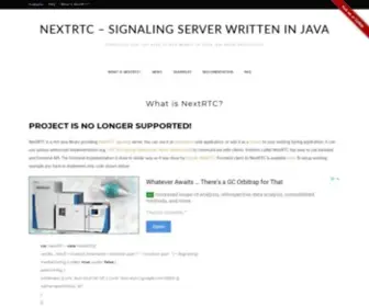 Nextrtc.org(Signaling server written in java) Screenshot