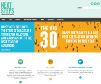 Nextstepsstudy.org.uk(Next Steps) Screenshot